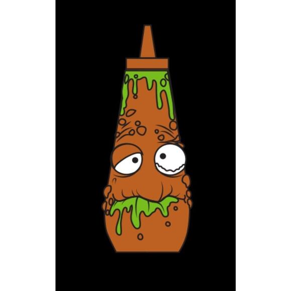 RARE Chunky Chili Sauce Brown Green The Grossery Gang 1-053 Awful Sauces NEW - Picture 2 of 2